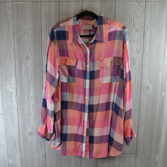 Avenue Tops - Gathered Back Long Sleeve Top PLUS SIZE 18 20